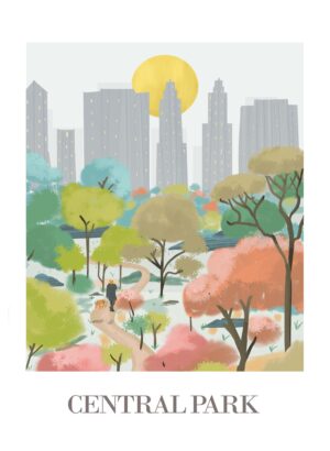 Central Park 7 Travel Poster